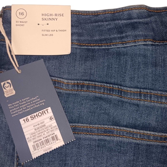 Women's High-Rise Skinny Jeans - Universal Thread Medium Wash 16 Short, Medium - Picture 8 of 8